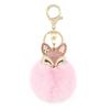 Bag Pendants Women Gifts Pearl Pendant Key Ring Car Key Chain Fur Keychain Fur Ball Keychain