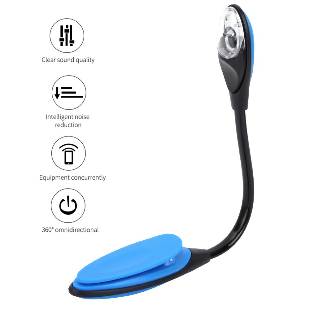 1E02 Universal Flexible Clip On LED Light Lamp For Orchestra Piano Music Stand