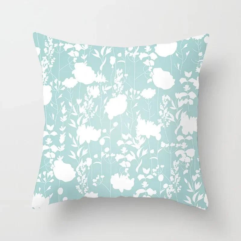 Modern Geometric Print Pillowcase Sofa Lumbar Pillowcase Mint Green Pillowcase Home Decoration Cushion Cover