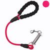 Dog Leash Short Dogs Leashes Stainless Steel Spring Dogs Chain Nylon Reflective Leash for Big Dog Walking 60cm Rope Pet Supplies