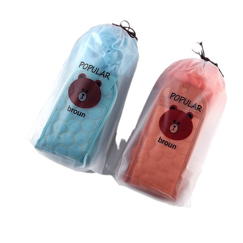 Набор для пилинга для ванны из 3 предметов: Полотенца, Перчатки, Мочалка-цветок и Длинная мочалка для спины