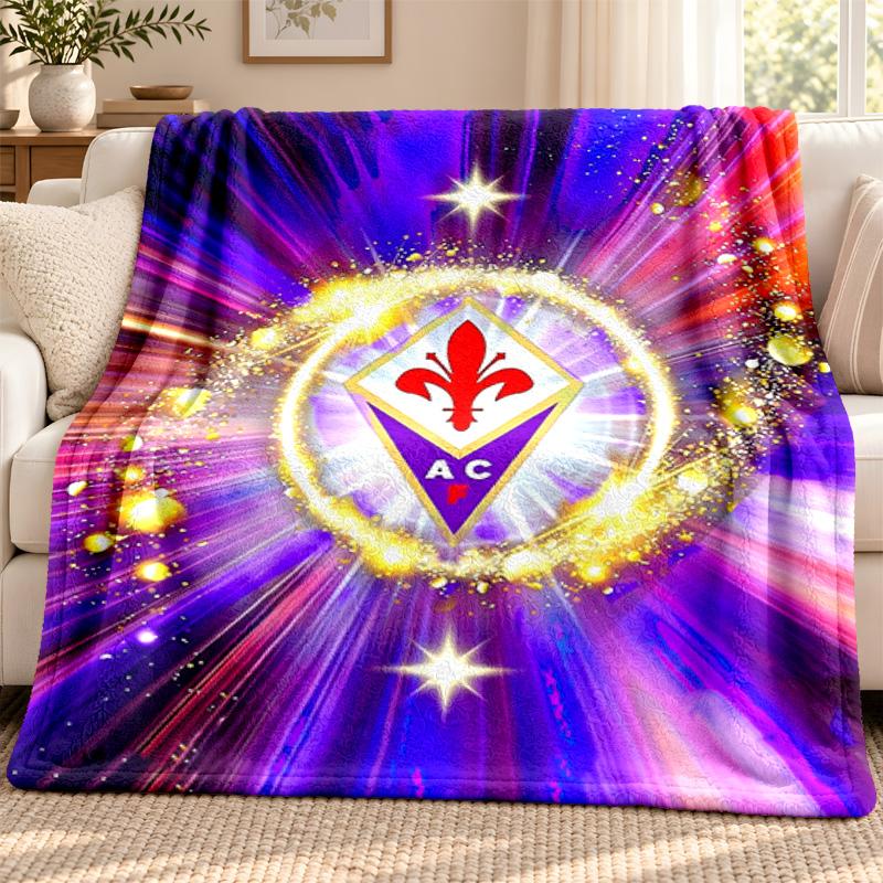 ACF Fiorentina blanket Flannel Blanket Soft Cozy Plush Throw for Sofa Bed Lightweight Home Decoration Outdoor camping