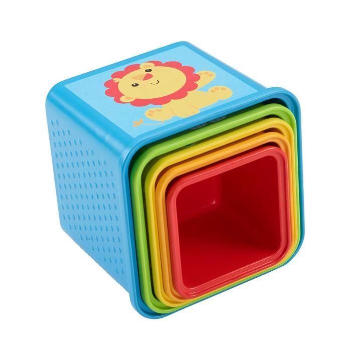 Cubes Découvertes Fisher-Price - Jouet éducatif pour bébé de 6 mois et plus