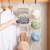 6Pcs Scarf Rack Strong Load Bearing Vertical Store Save Space Wear-resistant Baseball Hat Display Storage Rack Bedroom Accessories