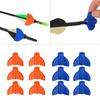 6Pcs Arrow Fletching Protective Cover Archery Arrow Nocks Fletching Protective Cases Diy Hunting Plastic Inserts