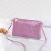 Crocodile Pattern Small Square Bag Women's Japanese and Korean Coin Bag Holding One Shoulder Crossbody Bag Patent Leather Key Mobile Coin Wallet