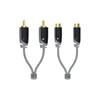 Câble Audio 2 RCA M - 2 RCA F - 5.00 M - SINOX