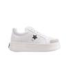 (w) Star Platform Sneakers Calfskin Suede White