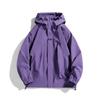 Spring and Autumn Mountain Style Waterproof and Windproof Hooded Jackets for Men and Women, Casual and Versatile Outdoor Wear Trendy Jackets