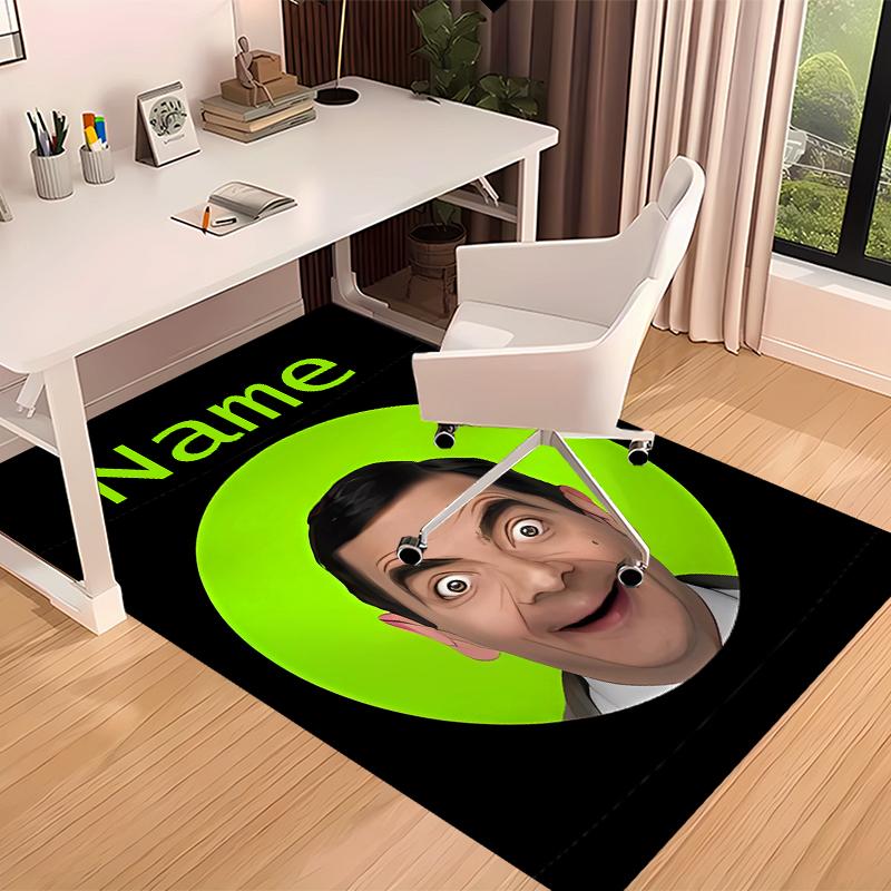 Custom personalization Mr. Bean Print Area Rug - Soft, Washable Non-Slip Indoor Mat,Living Room,Home&Office Decorative Rug