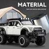 Модель Пикапа Ford Raptor 1/24, Съемный Имитатор Автодома из Сплава, Внедорожная Игрушечная Машина со Звуком и Светом, Подарок на День Рождения Мальчику