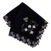 Blooming Anna Sui Large Towel Handkerchief In Rose Lace Hand Anna Sui (Black) [100% Cotton] Women's Towel, Approx. 28cm, 109109-0001-02