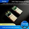 Разъем-терминал USB Type-C (папа) с платой PCB 3.1, никелированный штекер