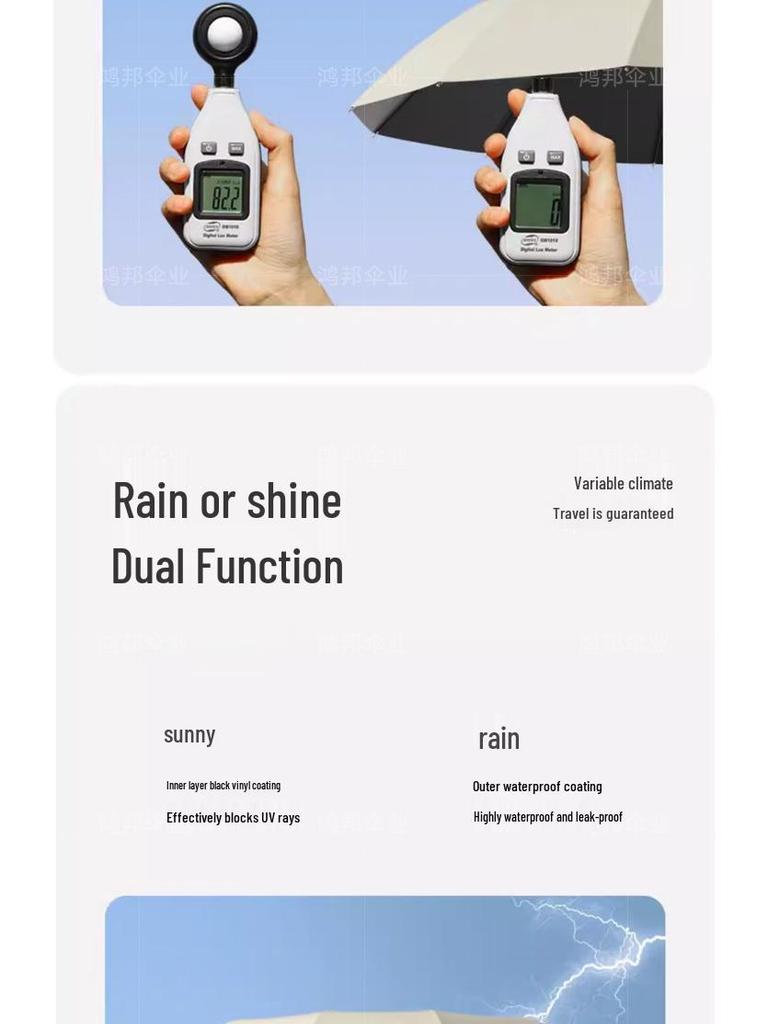 Автоматический солнцезащитный и дождевой зонт с защитой от УФ-лучей и защитой от обратного отскока, ощущение высокого класса