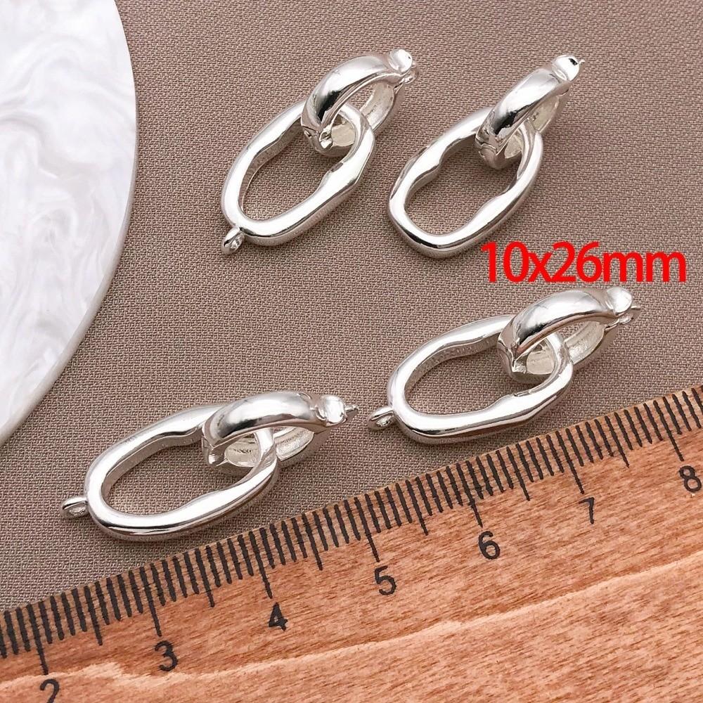 3pcs DIY Necklace Clasp Copper Handmade Necklace Clasp Jewelry Connector Buckle Jewelry Making