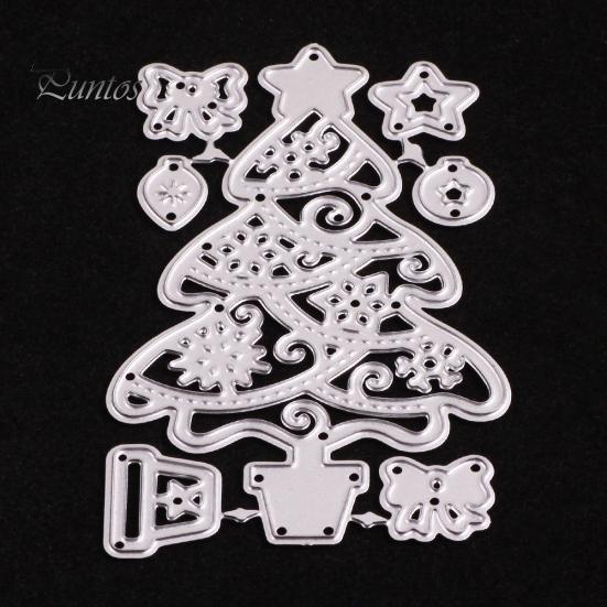 Рождественская елка, высечка, сделай сам, скрапбук, бумажные карты, изготовление ремесла, трафарет, форма, декор