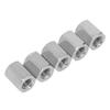 10Pcs Hex Coupling Nut 304 Stainless Steel Anticorrosive M10 Coupling Nut Kit for Bolts Studs