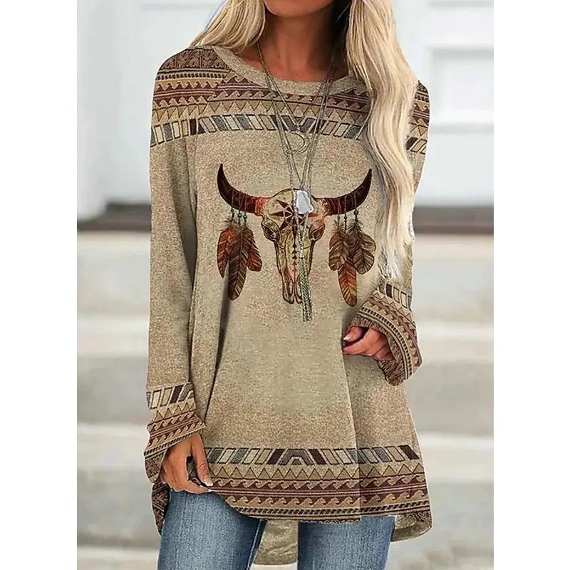 New Women'S Long Sleeve T-Shirt Loose Version Comfortable Top Clothing High Quality Fashion Long Sleeve Round Neck Casual Top