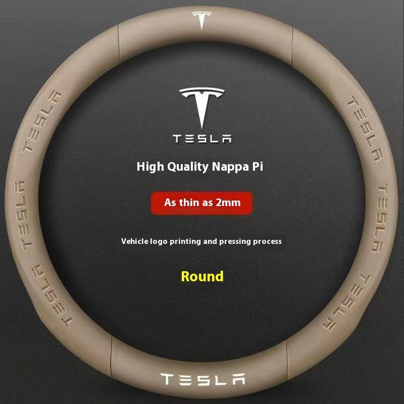 AME1 Car Steering Wheel Cover For Tesla Model 3 Model S Model Y Model X Roadster 2019-2025 Auto interior Steering Wheel Accessories