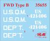 ICM Масштаб 1/35 Грузовик армии США времен Первой мировой войны FWD Тип B Пластиковая модель 35655