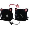 Плюшевая игрушка-перевертыш Cat, двусторонняя приятная игрушка для настроения, плюшевая игрушка Moody, милая двусторонняя плюшевая игрушка, подарки для младенцев, детей, девочек, мальчиков