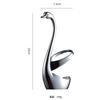 Zinc Alloy Creative Swan Base Dessert Tableware Fruit Fork Water Monster Sign Placement Decorative Ornament Gifts