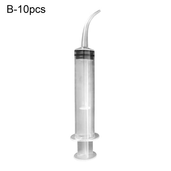 Yousheng 10 шт. 12 мл одноразовый стоматологический шприц прозрачный изогнутый шприц инструмент для промывания зубов инструмент для извлечения стоматологической ирригационной жидкости уход за зубами