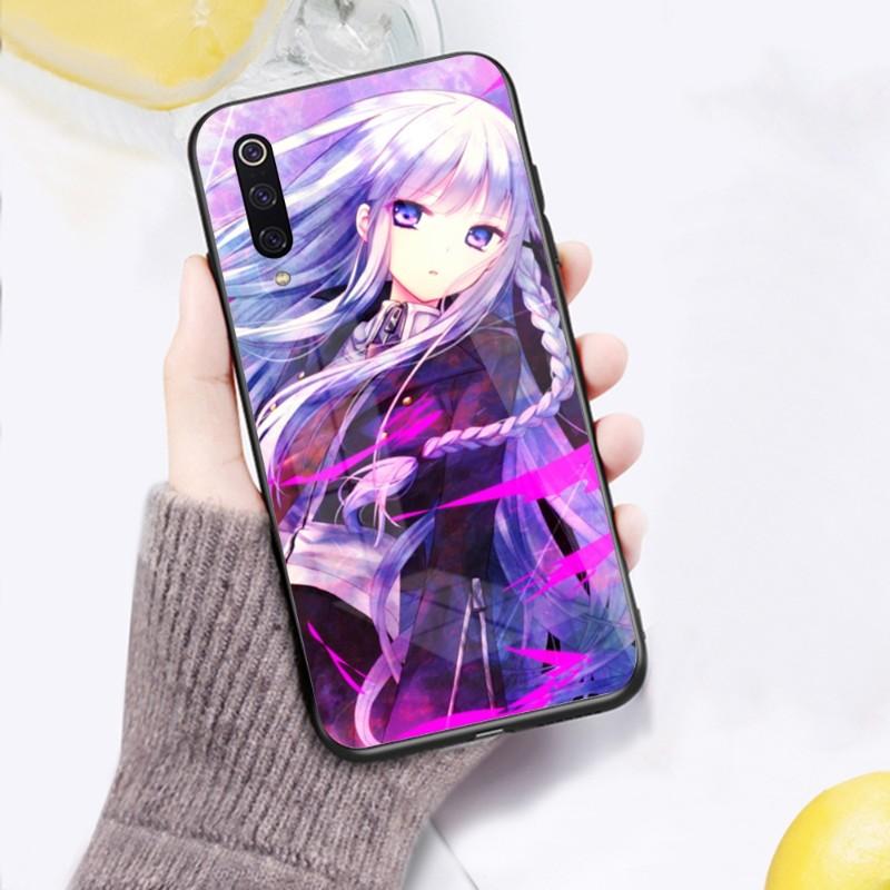 Cool Anime Danganronpa Phone Case For Xiaomi 12 11T 10 9 Redmi Note 11 10 10S Pro Redmi 9 9A 8 Black PC Glass Phone Cover