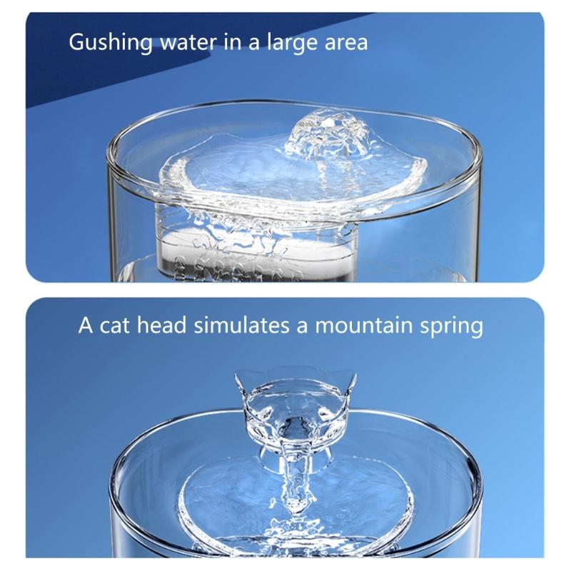Автоматическая поилка для кошек, миска для кормления кошек, миска для питья для домашних животных, большая емкость, диспенсер для питьевой воды для домашних животных для использования в помещении