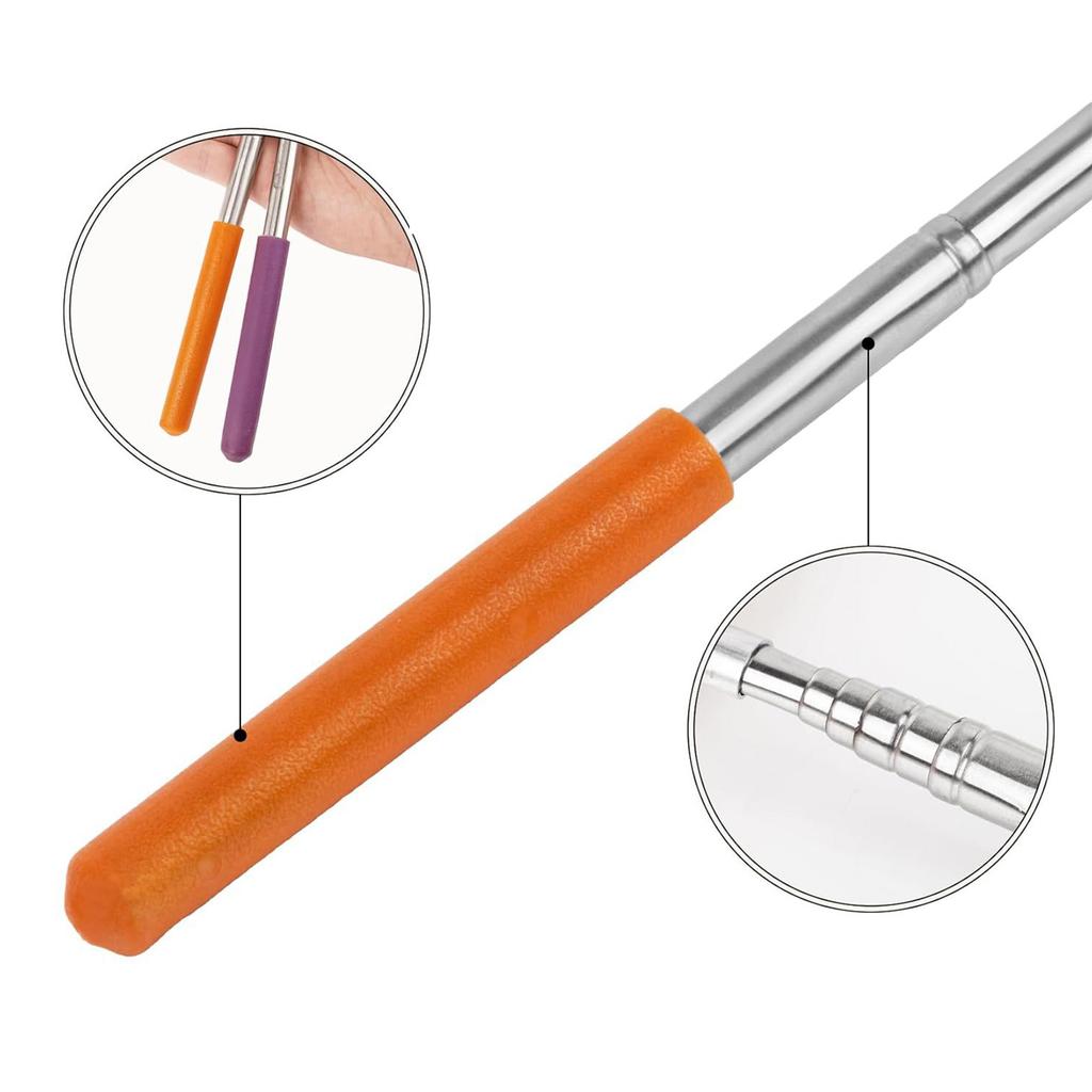 4pcs Children Telescopic Butterfly Fishing Net Retractable Fishing Net for Outdoor Bug and Fish Exploration