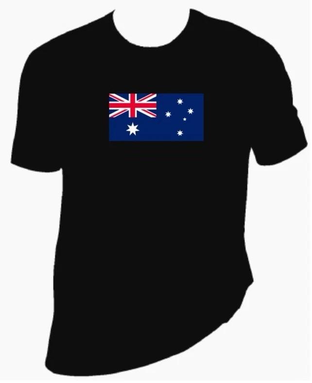 Australia Flag unisex T-Shirt 100% Cotton Premium Tee S,M,L,XL,XXL