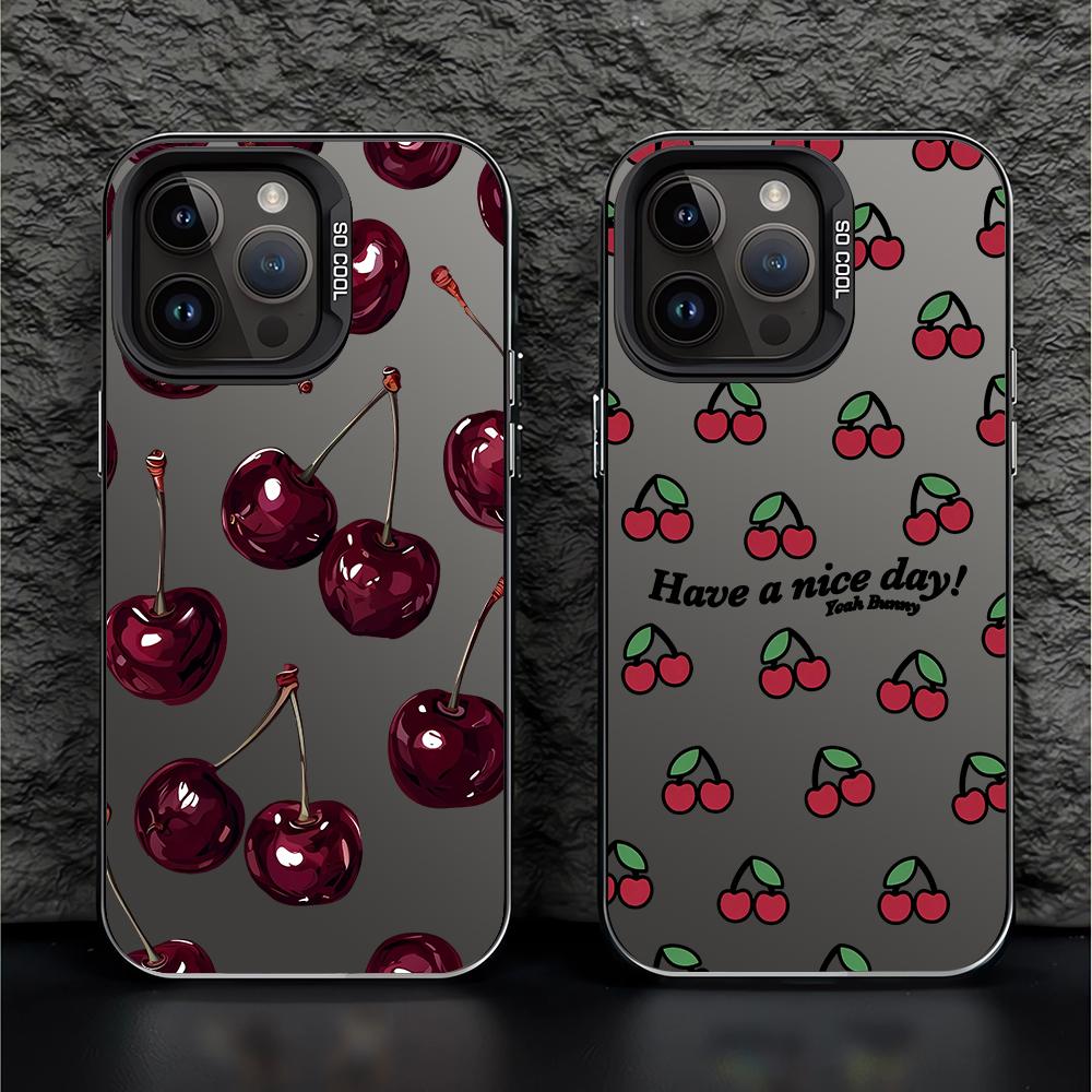 Роскошный чехол для телефона вишневого цвета для Apple iPhone 17 17 Pro Max 16e 15 16 Pro Max 14 16 Pro 13 12 Pro Max 14 16 Plus Mobile
