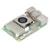 Бесшумный вентилятор охлаждения и алюминиевый радиатор для Raspberry Pi 5 с быстрой теплопроводностью