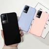 Чехол для Vivo V21 V21e 2021 Жидкий силикон Мягкий ТПУ Чехол Тонкая Задняя крышка телефона Для Vivo V21 5G V2050 VivoV21e V2061 Funda 6.44"