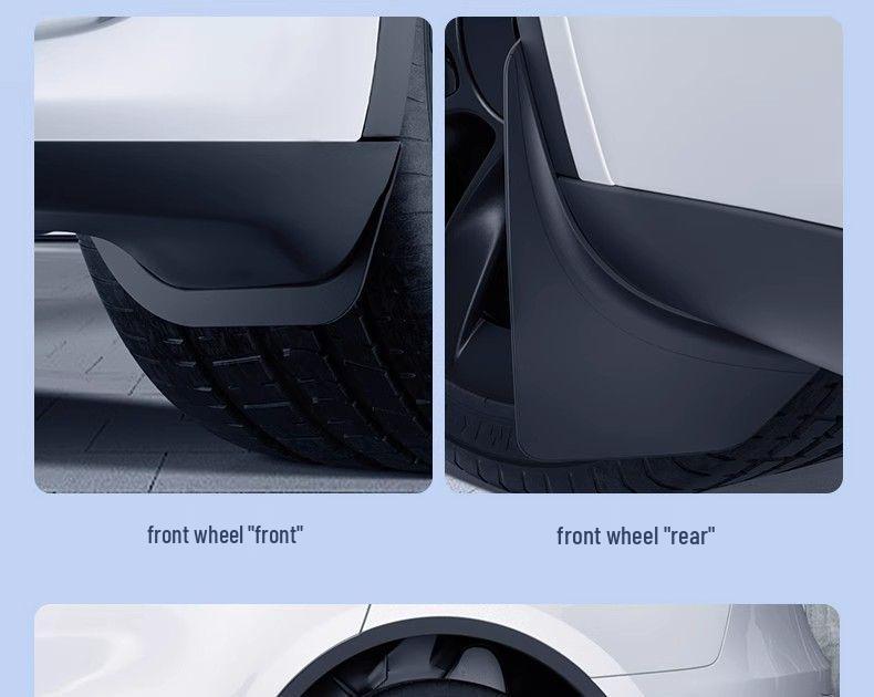 Model Y3 Mud Flaps: No-Punch Skins, Exterior Accessories for Model Y