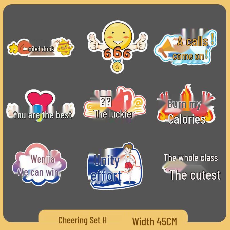 Custom Cheer Signs & Pom-Poms for Sports Events & Team Photos