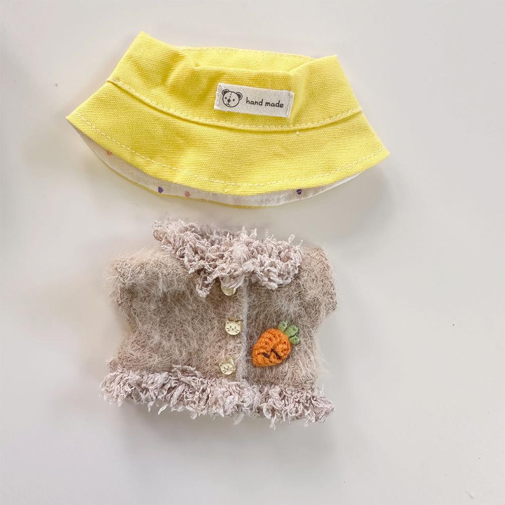 Для 17 см Кукольная одежда Лабубу Модная одежда Толстовки Кукольная одежда Цветовые толстовки Кукольные аксессуары Милые украшения Маленькая одежда