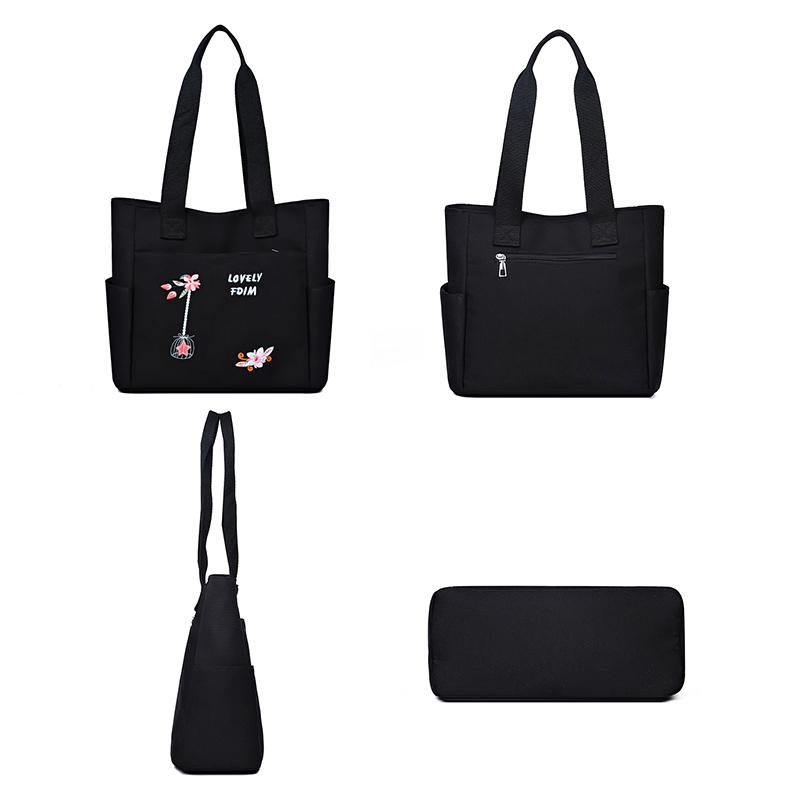 2025 Новая Мода Вышитая Сумка Большая Вместимость Легкая Многокарманная Сумка Через Плечо Досуг Джокер Дорожная Сумка