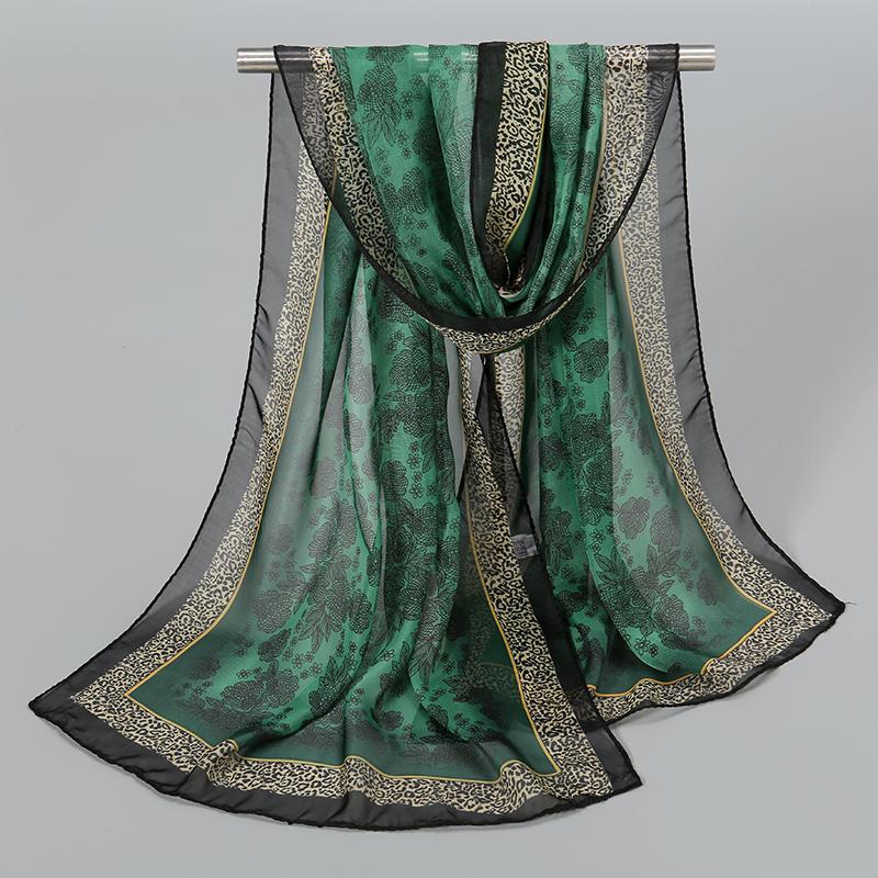 Новые шифоновые шарфы в индийском стиле, женские, дышащие, тонкие, из имитации шелка, женский платок и накидки, женский хиджаб с принтом, шаль