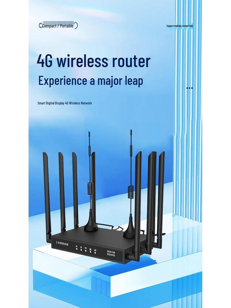 4G Беспроводной роутер S01C с усиленной восьмиантенной, Plug-and-Play для общежитий и арендного жилья