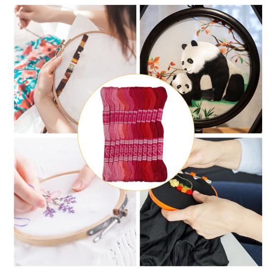 24 мотка нитки для вышивки крестом, красочные нитки для вышивания, нитки для рукоделия, вышивания, домашний швейный магазин