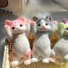 1× Squishy Cat Stress Relief Cute Flocking Squeeze Cat Soft Sticky Kitten Abreact Fidget Doll Home Decor Anxiety Relaxation Gift
