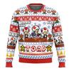 Super Mario Bros. pullover plumber sweatshirt role-playing costume princess peach print flower streetwear unisex Christmas top
