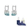 Swarovski Серьги из искусственного хрусталя женские синие