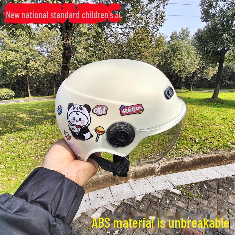 Регулируемый детский электрический мотоциклетный шлем для мальчиков и девочек - Защита от солнца