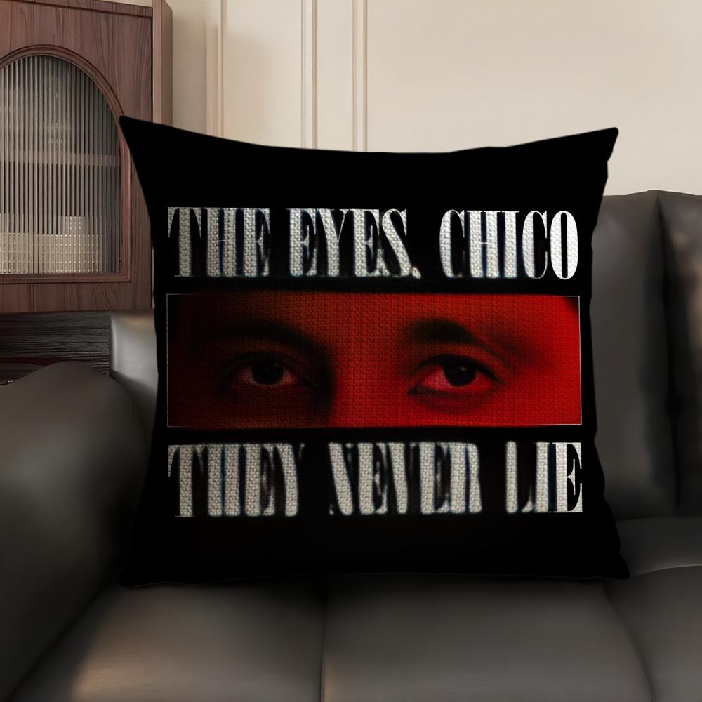 Classic Movie SScarface Cushion Cover Natural Linen Organic Fabric DoubleSided Printing Sofa Home Decor Gift Pillow Case