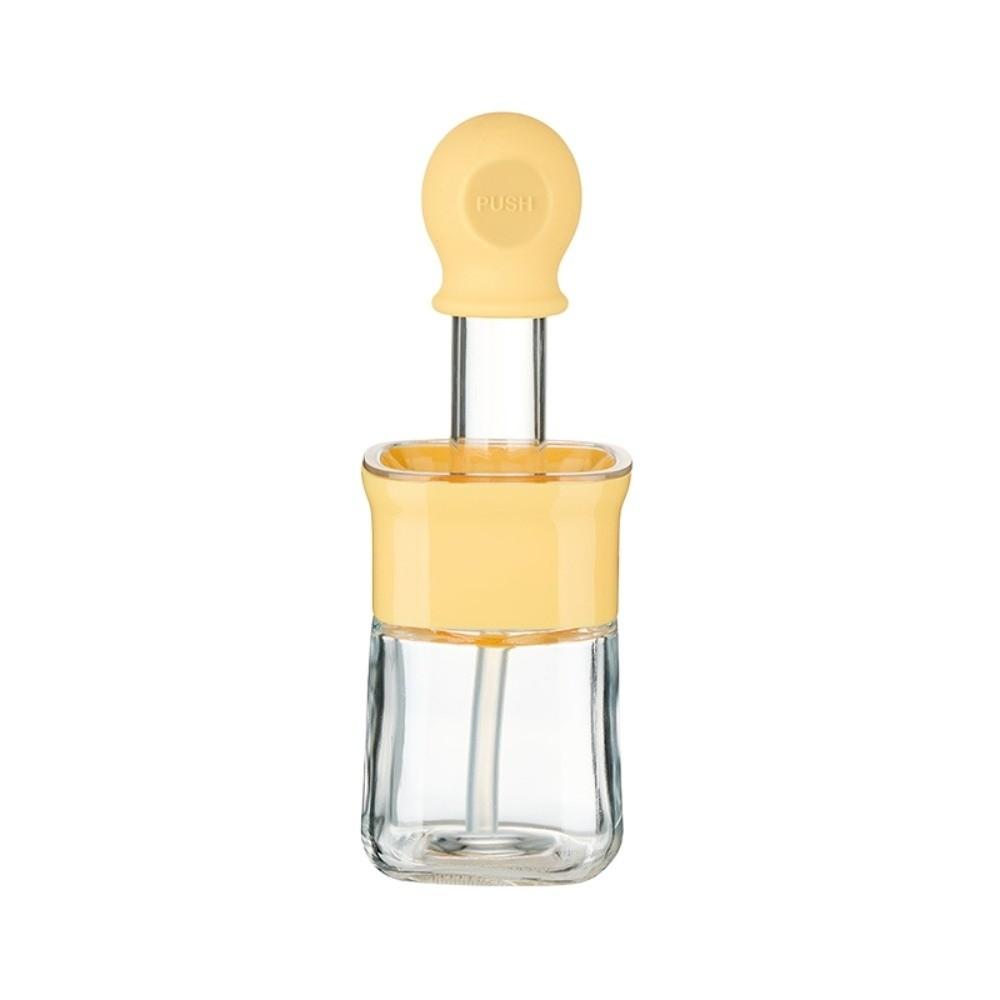230ml Oil Bottle Silicone Basting Brush Oil Pot Dust-proof 2 in 1 Oil Dispenser Brush  Kitchen
