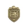 And Unique Collectible Cartoon Character Brooch Retro Bronze Shield Letter Badge Metal