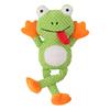 Chew-Resistant Plush Frog Dog Toy - Bite-Proof, Stress-Relieving, Pull-Interactive Pet Toy with Squeaker, Perfect for Chewing,