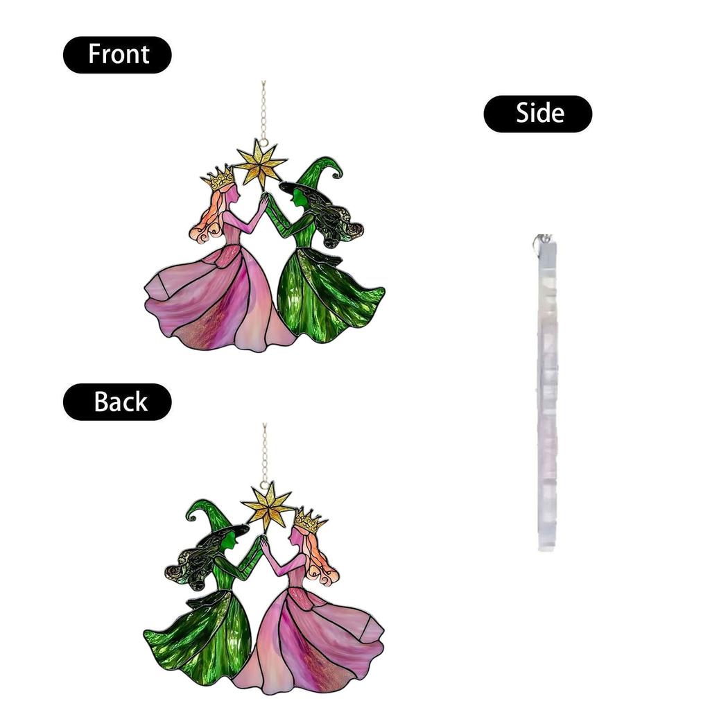 Princess Acrylic Decorative Light Catcher Pendant